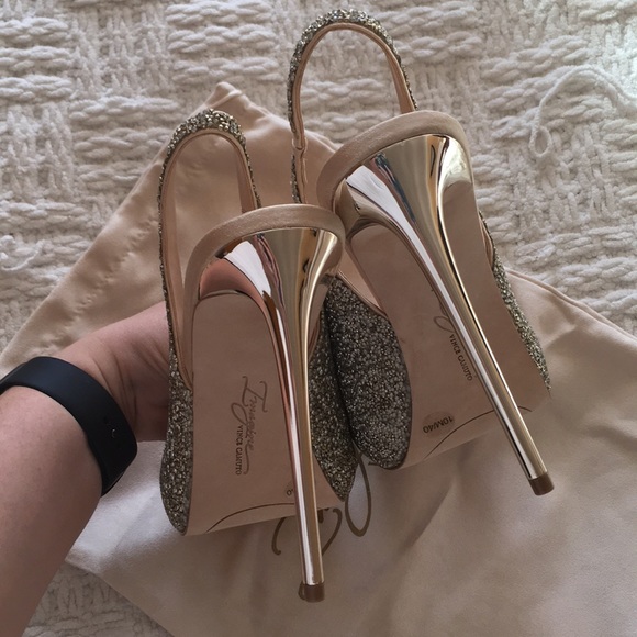 Imagine by Vince Camuto Gold Pavi Slingback Pump - Picture 6 of 8
